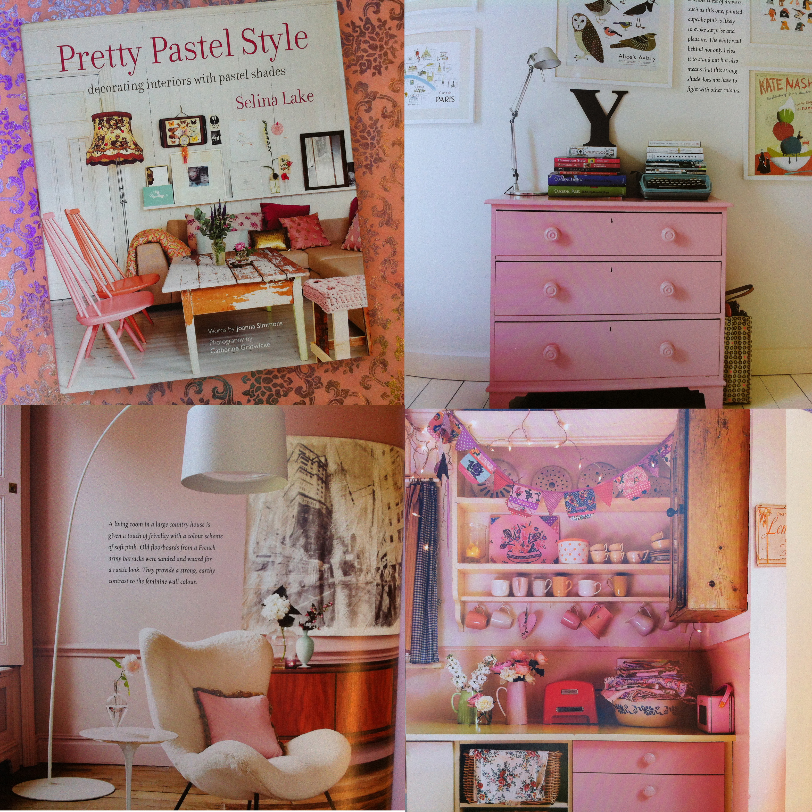 Pastel pink book